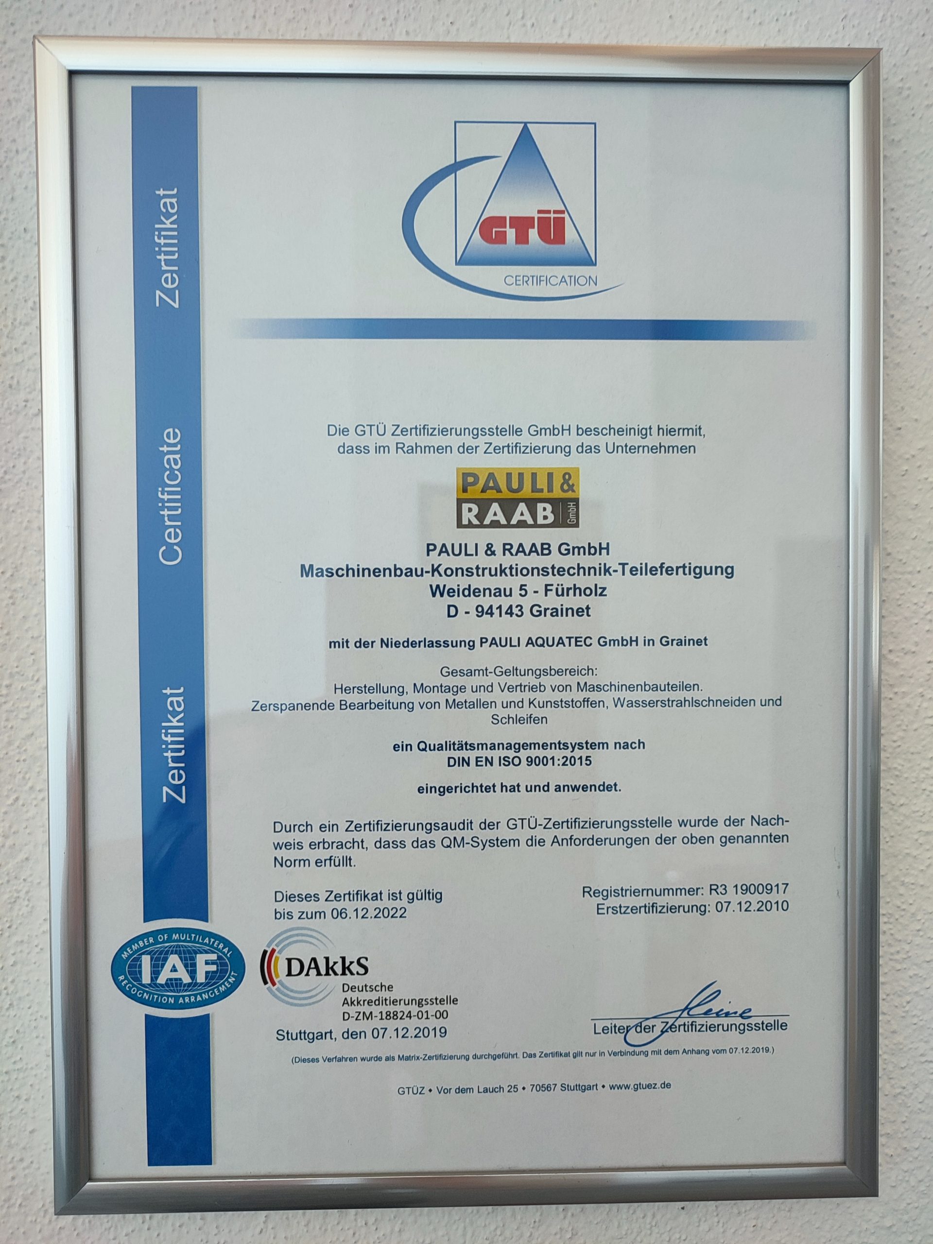 PAULI-RAAB-DIN-ISO-9005