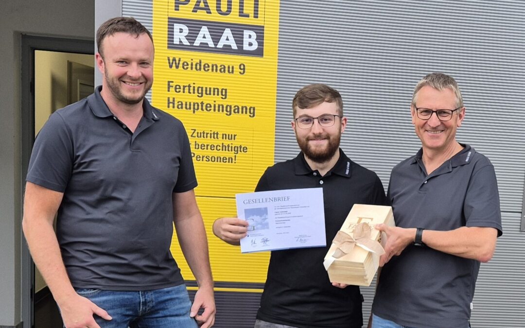 Erfolgreicher Ausbildungsabschluss – Verstärkung für unser Team CNC-Drehen